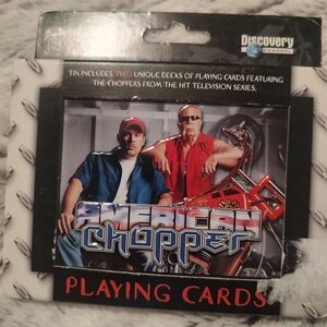 American Chopper Playing Cards with Collector Tin 2 Decks Brand New Sealed